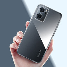 Oppo Reno7 5G用極薄ソフトケース シリコンケース 耐衝撃 全面保護 クリア透明 T11 Oppo クリア