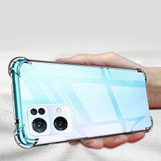 Oppo Reno7 Pro 5G用極薄ソフトケース シリコンケース 耐衝撃 全面保護 クリア透明 T14 Oppo クリア