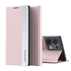 Oppo Reno8 Pro 5G用手帳型 レザーケース スタンド カバー L02 Oppo ピンク