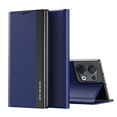 Oppo Reno8 Pro 5G用手帳型 レザーケース スタンド カバー L02 Oppo ネイビー