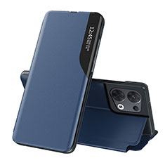 Oppo Reno8 Pro 5G用手帳型 レザーケース スタンド カバー L04 Oppo ネイビー