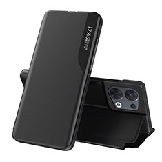 Oppo Reno8 Pro 5G用手帳型 レザーケース スタンド カバー L04 Oppo ブラック