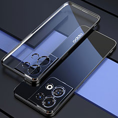 Oppo Reno8 Pro+ Plus 5G用極薄ソフトケース シリコンケース 耐衝撃 全面保護 クリア透明 H05 Oppo ブラック