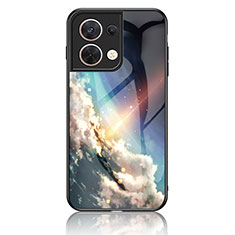 Oppo Reno9 5G用ハイブリットバンパーケース プラスチック パターン 鏡面 カバー LS4 Oppo マルチカラー