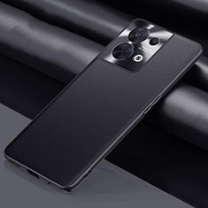 Oppo Reno9 Pro 5G用ケース 高級感 手触り良いレザー柄 S01 Oppo ブラック