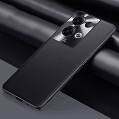 Oppo Reno9 Pro+ Plus 5G用ケース 高級感 手触り良いレザー柄 S01 Oppo ブラック