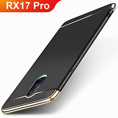 Oppo RX17 Pro用ケース 高級感 手触り良い メタル兼プラスチック バンパー M01 Oppo ブラック
