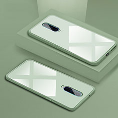 Oppo RX17 Pro用ハイブリットバンパーケース プラスチック 鏡面 カバー T02 Oppo グリーン