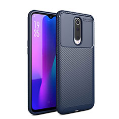 Oppo RX17 Pro用シリコンケース ソフトタッチラバー ツイル カバー Y01 Oppo ネイビー