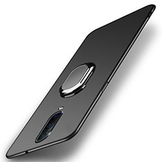 Oppo RX17 Pro用ハードケース プラスチック 質感もマット アンド指輪 マグネット式 P03 Oppo ブラック