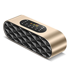 Motorola Moto G9 Plus用Bluetoothミニスピーカー ポータブルで高音質 ポータブルスピーカー K03 ゴールド