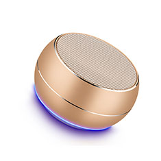 Huawei Mate 40 Pro用Bluetoothミニスピーカー ポータブルで高音質 ポータブルスピーカー ゴールド
