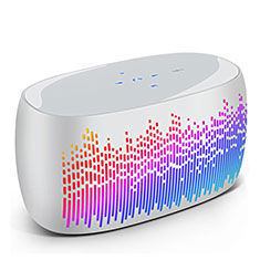 Wiko Rainbow Up用Bluetoothミニスピーカー ポータブルで高音質 ポータブルスピーカー S06 ホワイト