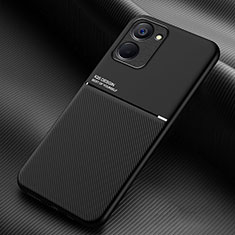 Realme 10 4G用極薄ソフトケース シリコンケース 耐衝撃 全面保護 マグネット式 バンパー Realme ブラック