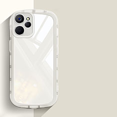 Realme 10 5G用極薄ソフトケース シリコンケース 耐衝撃 全面保護 クリア透明 H03 Realme ホワイト