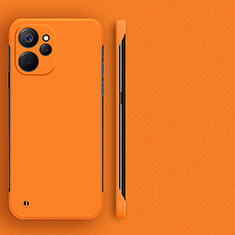 Realme 10 5G用ハードケース プラスチック 質感もマット フレームレス カバー Realme オレンジ