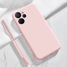 Realme 10 5G用360度 フルカバー極薄ソフトケース シリコンケース 耐衝撃 全面保護 バンパー Realme ピンク