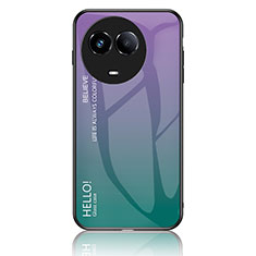 Realme 11 5G用ハイブリットバンパーケース プラスチック 鏡面 虹 グラデーション 勾配色 カバー LS1 Realme マルチカラー