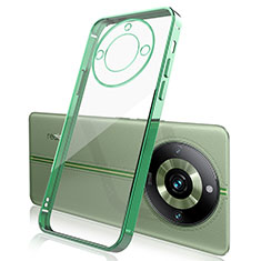Realme 11 Pro 5G用極薄ソフトケース シリコンケース 耐衝撃 全面保護 クリア透明 H01 Realme グリーン