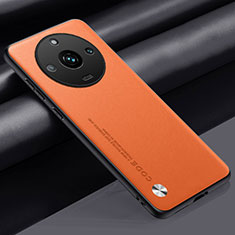 Realme 11 Pro 5G用ケース 高級感 手触り良いレザー柄 S02 Realme オレンジ
