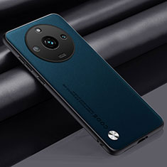 Realme 11 Pro 5G用ケース 高級感 手触り良いレザー柄 S02 Realme シアン