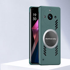 Realme 11 Pro 5G用ハードケース プラスチック 質感もマット フレームレス カバー Mag-Safe 磁気 Magnetic S01 Realme グリーン