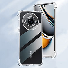 Realme 11 Pro 5G用極薄ソフトケース シリコンケース 耐衝撃 全面保護 クリア透明 カバー Realme クリア