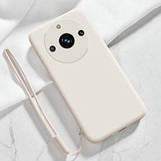 Realme 11 Pro+ Plus 5G用360度 フルカバー極薄ソフトケース シリコンケース 耐衝撃 全面保護 バンパー YK1 Realme ホワイト