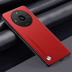 Realme 11 Pro+ Plus 5G用ケース 高級感 手触り良いレザー柄 S02 Realme レッド