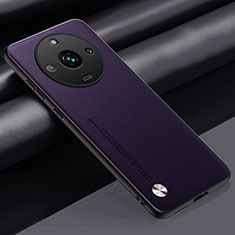 Realme 11 Pro+ Plus 5G用ケース 高級感 手触り良いレザー柄 S02 Realme パープル
