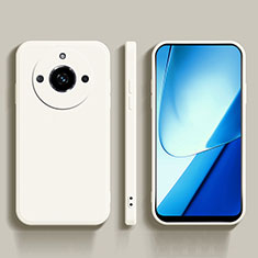 Realme 11 Pro+ Plus 5G用360度 フルカバー極薄ソフトケース シリコンケース 耐衝撃 全面保護 バンパー YK5 Realme ホワイト