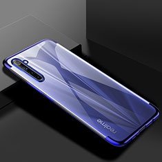 Realme 6s用極薄ソフトケース シリコンケース 耐衝撃 全面保護 クリア透明 H01 Realme ネイビー