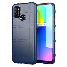 Realme 7i用360度 フルカバー極薄ソフトケース シリコンケース 耐衝撃 全面保護 バンパー S01 Realme ネイビー