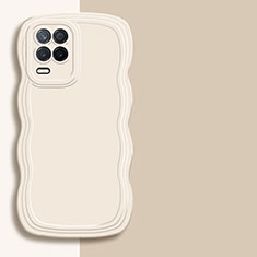 Realme 8s 5G用360度 フルカバー極薄ソフトケース シリコンケース 耐衝撃 全面保護 バンパー YK1 Realme ホワイト