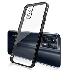 Realme 9 5G用極薄ソフトケース シリコンケース 耐衝撃 全面保護 クリア透明 H01 Realme ブラック