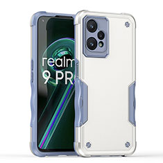 Realme 9 5G用ハイブリットバンパーケース プラスチック 兼シリコーン カバー QW1 Realme ホワイト