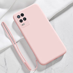 Realme 9 5G India用360度 フルカバー極薄ソフトケース シリコンケース 耐衝撃 全面保護 バンパー Realme ピンク