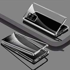 Realme 9 5G India用ケース 高級感 手触り良い アルミメタル 製の金属製 360度 フルカバーバンパー 鏡面 カバー Realme シルバー