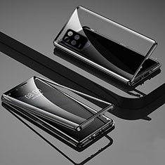Realme 9 5G India用ケース 高級感 手触り良い アルミメタル 製の金属製 360度 フルカバーバンパー 鏡面 カバー Realme ブラック