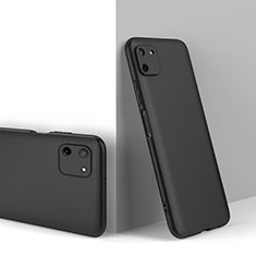 Realme C11用ハードケース プラスチック 質感もマット 前面と背面 360度 フルカバー Realme ブラック
