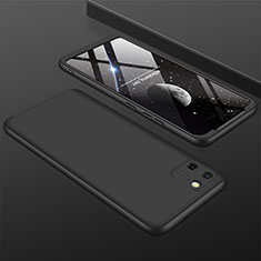 Realme C11用ハードケース プラスチック 質感もマット 前面と背面 360度 フルカバー M01 Realme ブラック