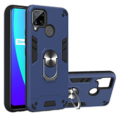 Realme C15用ハイブリットバンパーケース プラスチック アンド指輪 マグネット式 S01 Realme ミッドナイトネイビー