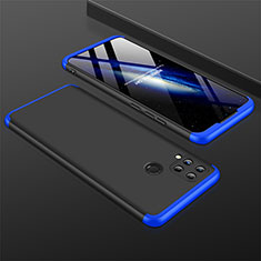 Realme C15用ハードケース プラスチック 質感もマット 前面と背面 360度 フルカバー M01 Realme ネイビー・ブラック