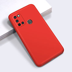 Realme C17用360度 フルカバー極薄ソフトケース シリコンケース 耐衝撃 全面保護 バンパー Realme レッド