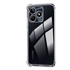 Realme C67用極薄ソフトケース シリコンケース 耐衝撃 全面保護 クリア透明 カバー Realme クリア
