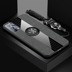 Realme GT Master 5G用極薄ソフトケース シリコンケース 耐衝撃 全面保護 アンド指輪 マグネット式 バンパー X03L Realme グレー