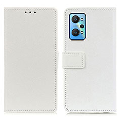 Realme GT Neo 3T 5G用手帳型 レザーケース スタンド カバー M08L Realme ホワイト