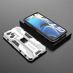 Realme GT Neo 3T 5G用ハイブリットバンパーケース スタンド プラスチック 兼シリコーン カバー マグネット式 KC2 Realme ホワイト