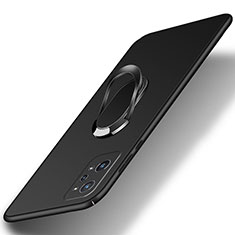 Realme GT Neo 3T 5G用ハードケース プラスチック 質感もマット アンド指輪 マグネット式 S01 Realme ブラック