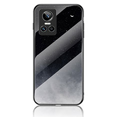 Realme GT Neo3 5G用ハイブリットバンパーケース プラスチック パターン 鏡面 カバー LS2 Realme グレー